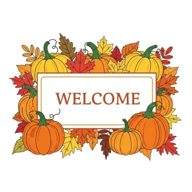 Fall Welcome Sign