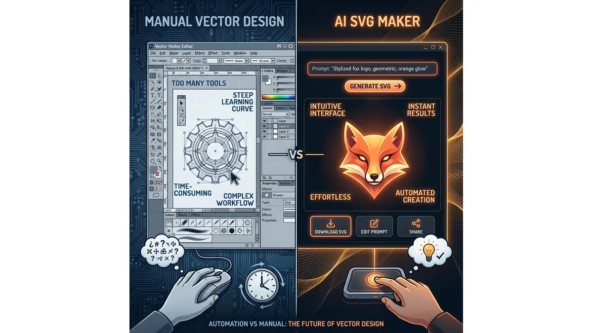 AI SVG Maker vs. Traditional Vector Tools: Why Automate Design?