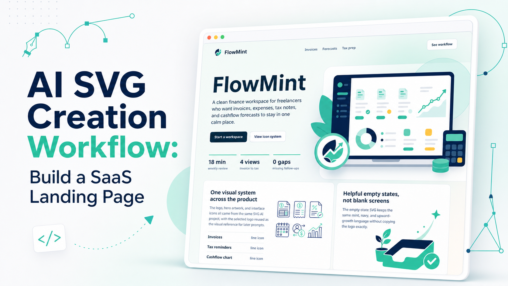 AI SVG Creation Workflow: Build a SaaS Landing Page