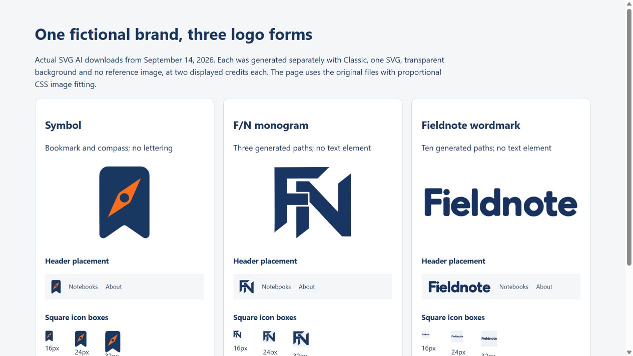 Monogram vs. Wordmark: Compare Three SVG Logos for the Same Brand