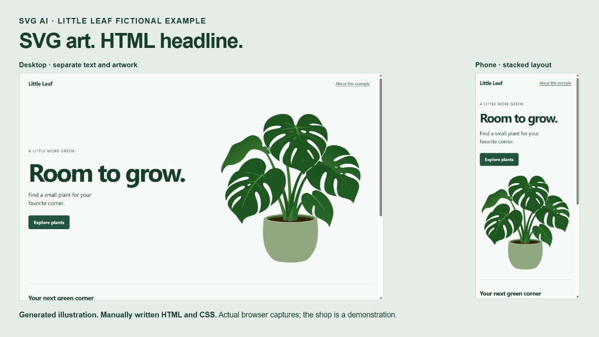Create an SVG Hero Illustration with Space for Your Headline