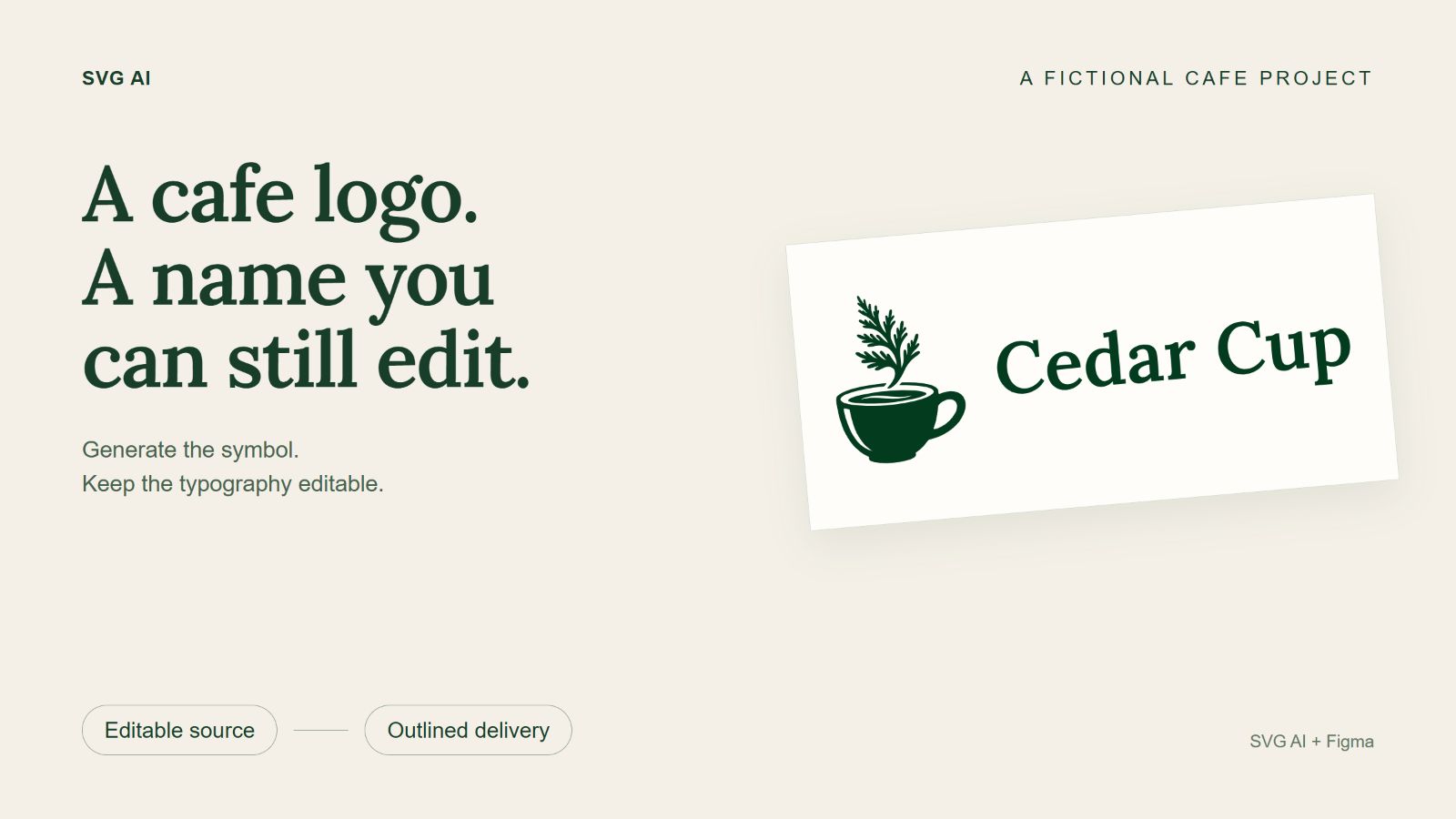 Build a Cafe SVG Logo with a Business Name You Can Edit